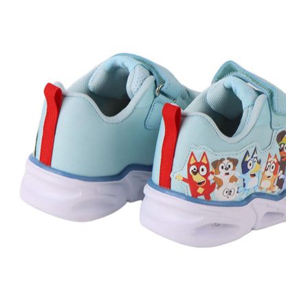 Deportiva Bluey azul con personajes laterales y luces - 5