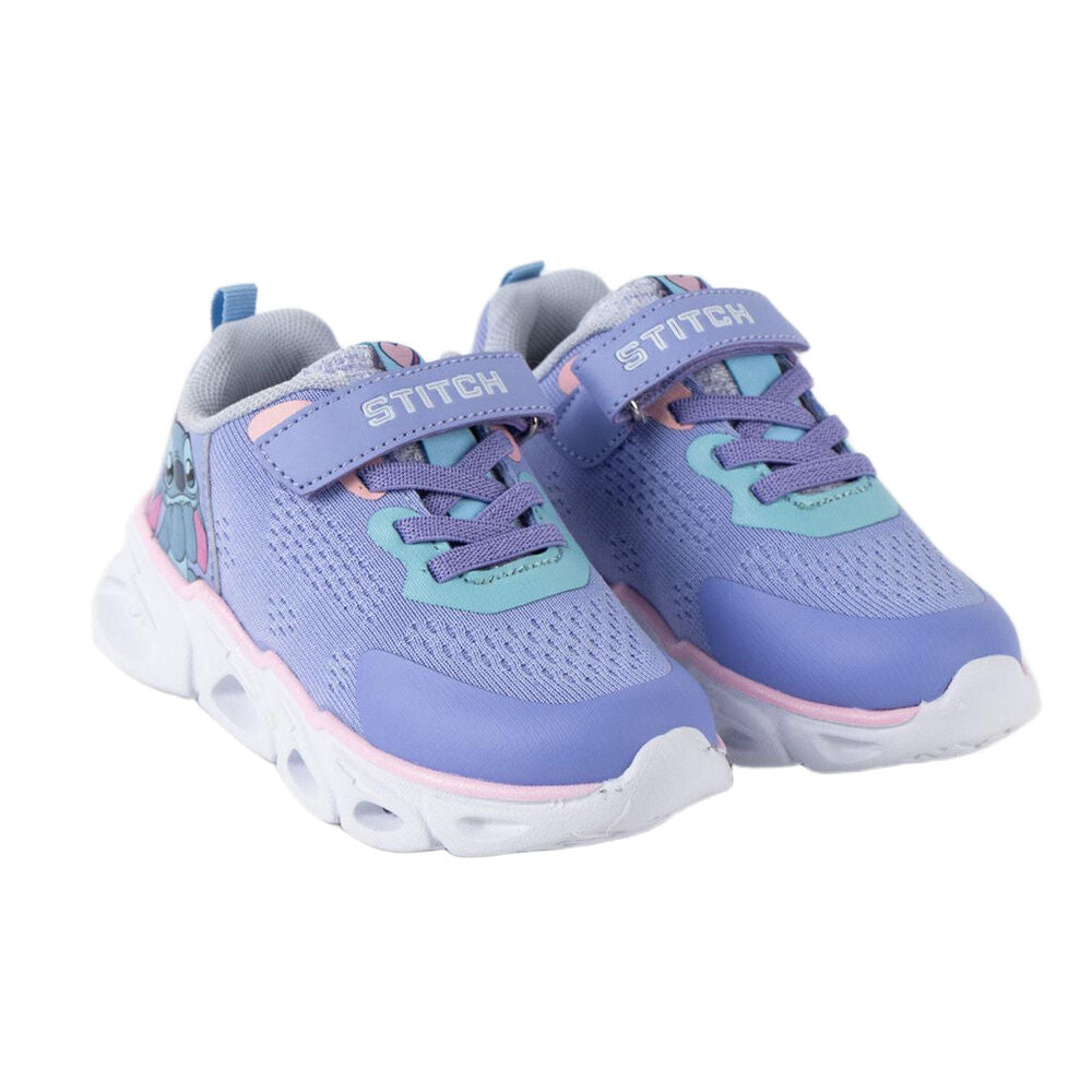 Deportiva infantil lila de Stitch Disney con luces - 5