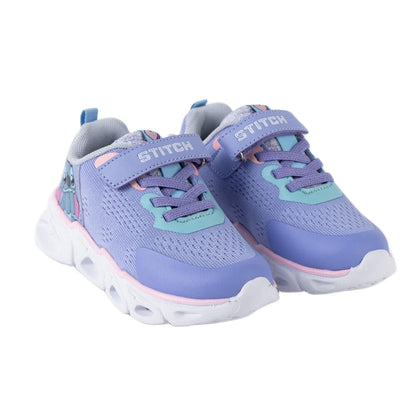 Deportiva infantil lila de Stitch Disney con luces - 5
