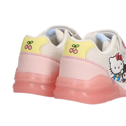 Deportiva infantil blanca y rosa con luces de Hello Kitty y Kuromi - 5