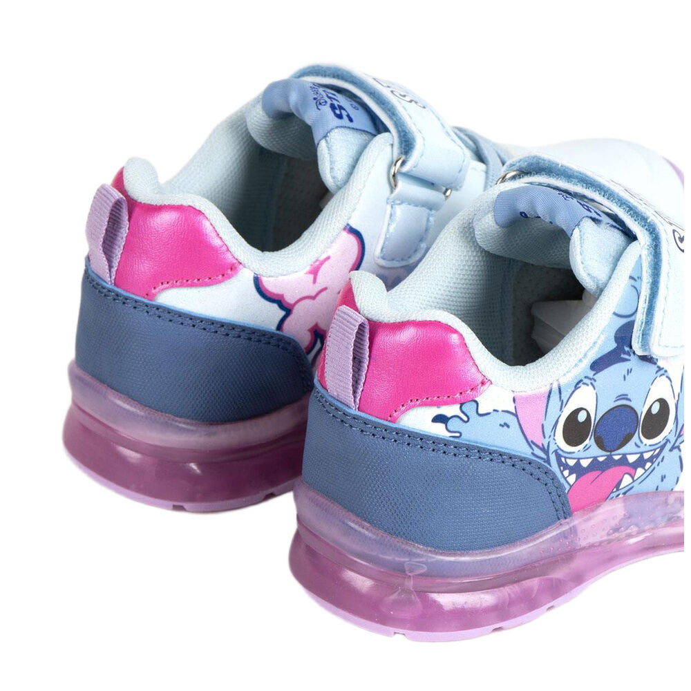 Deportiva infantil Disney Stitch blanca con detalles rosas y suela violeta - 5