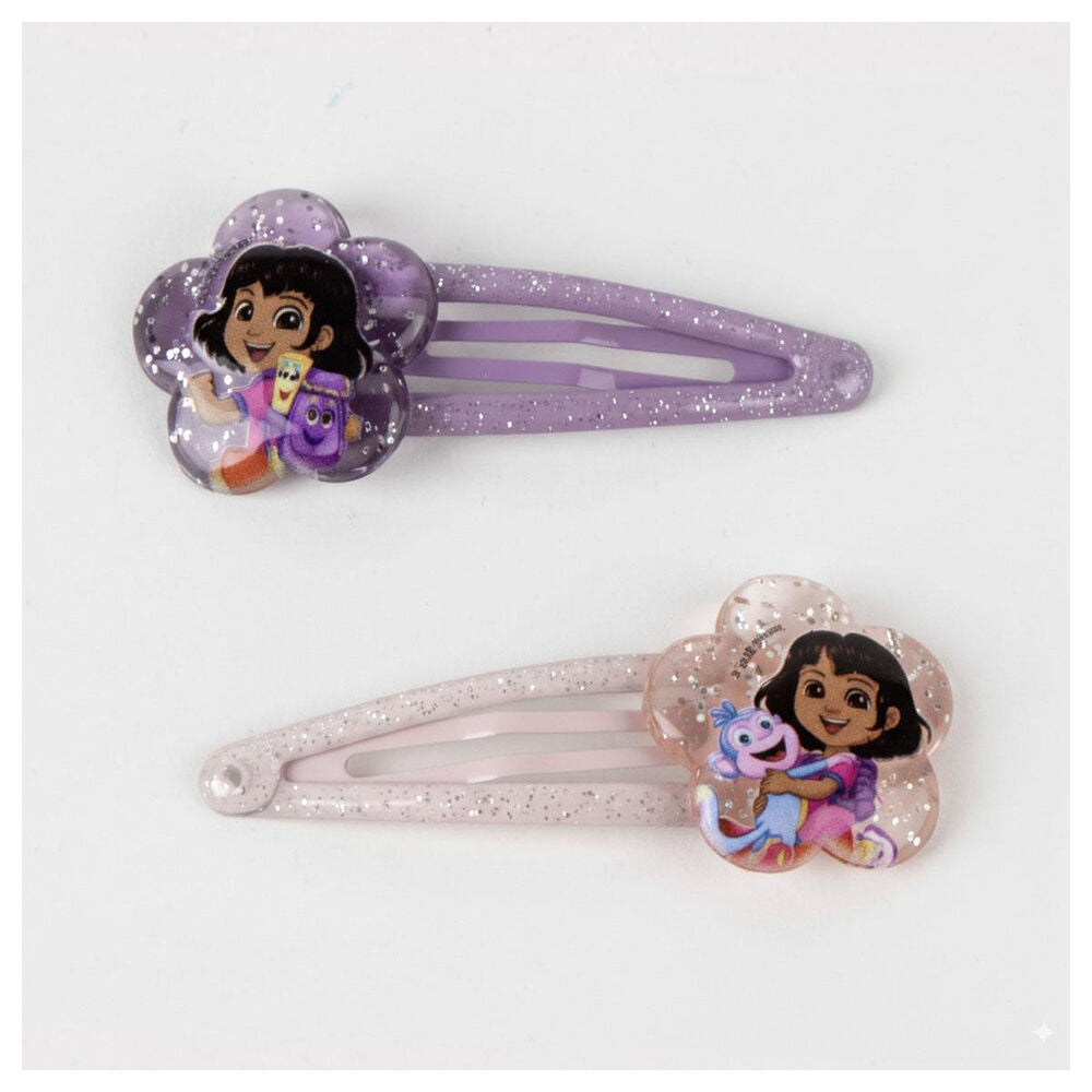 Set de accesorios Dora Exploradora con gafas de sol, pinzas y coleteros - 5