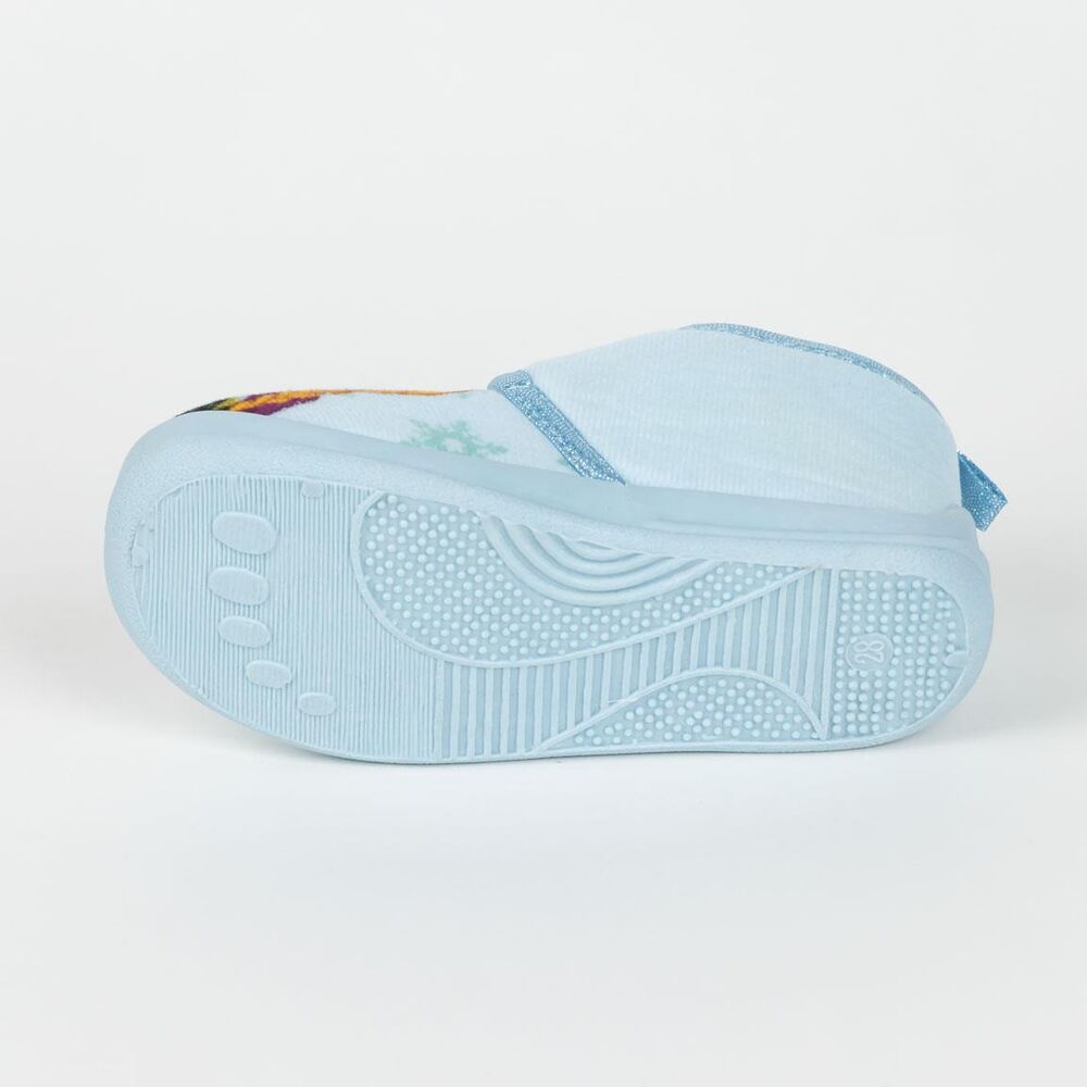 Pantuflas infantiles Frozen Disney azules con Elsa y Anna - 4
