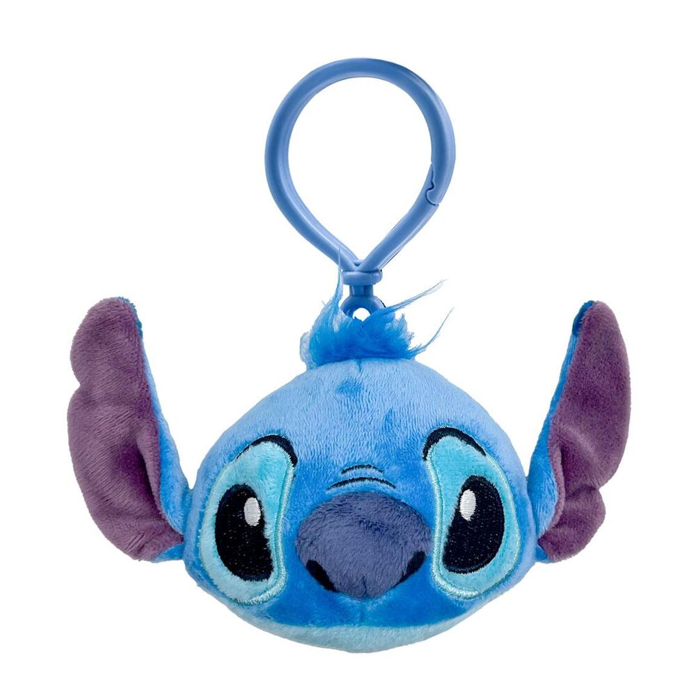 Llavero de peluche Stitch Disney azul con orejas moradas