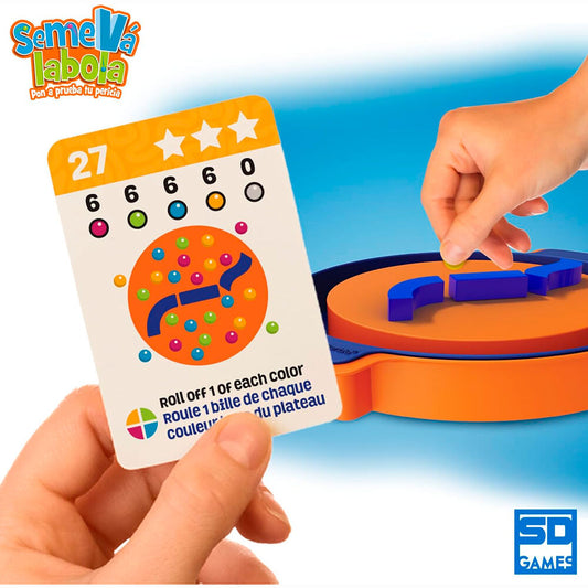 SemeVa la Bola SD Games con plataforma, canicas y cartas de desafío - 5