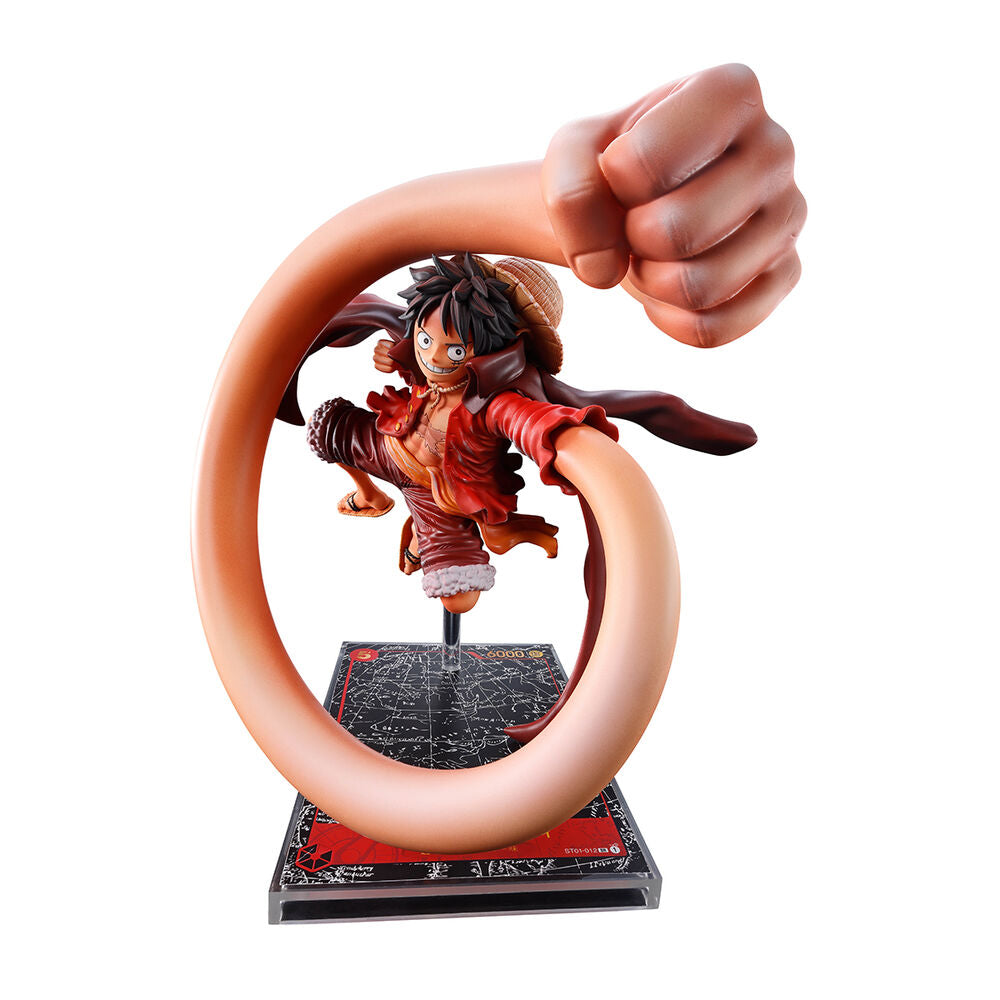 Figura Ichibansho de Monkey D. Luffy de One Piece con brazo extendido - 2