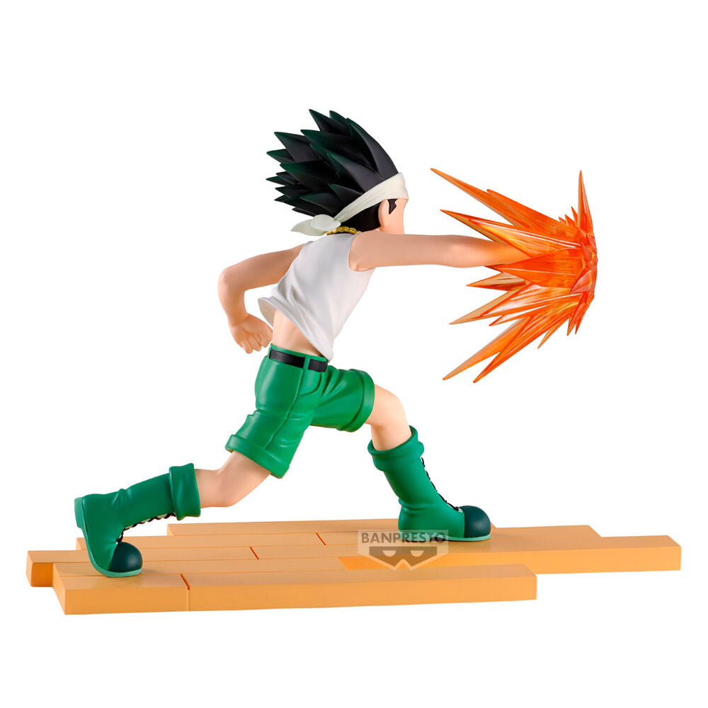 Figura de Gon de Hunter x Hunter en pose de acción sobre base naranja - 2