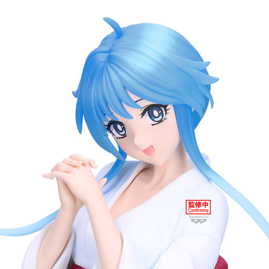 Figura de Yukime con cabello azul y vestido blanco - 2