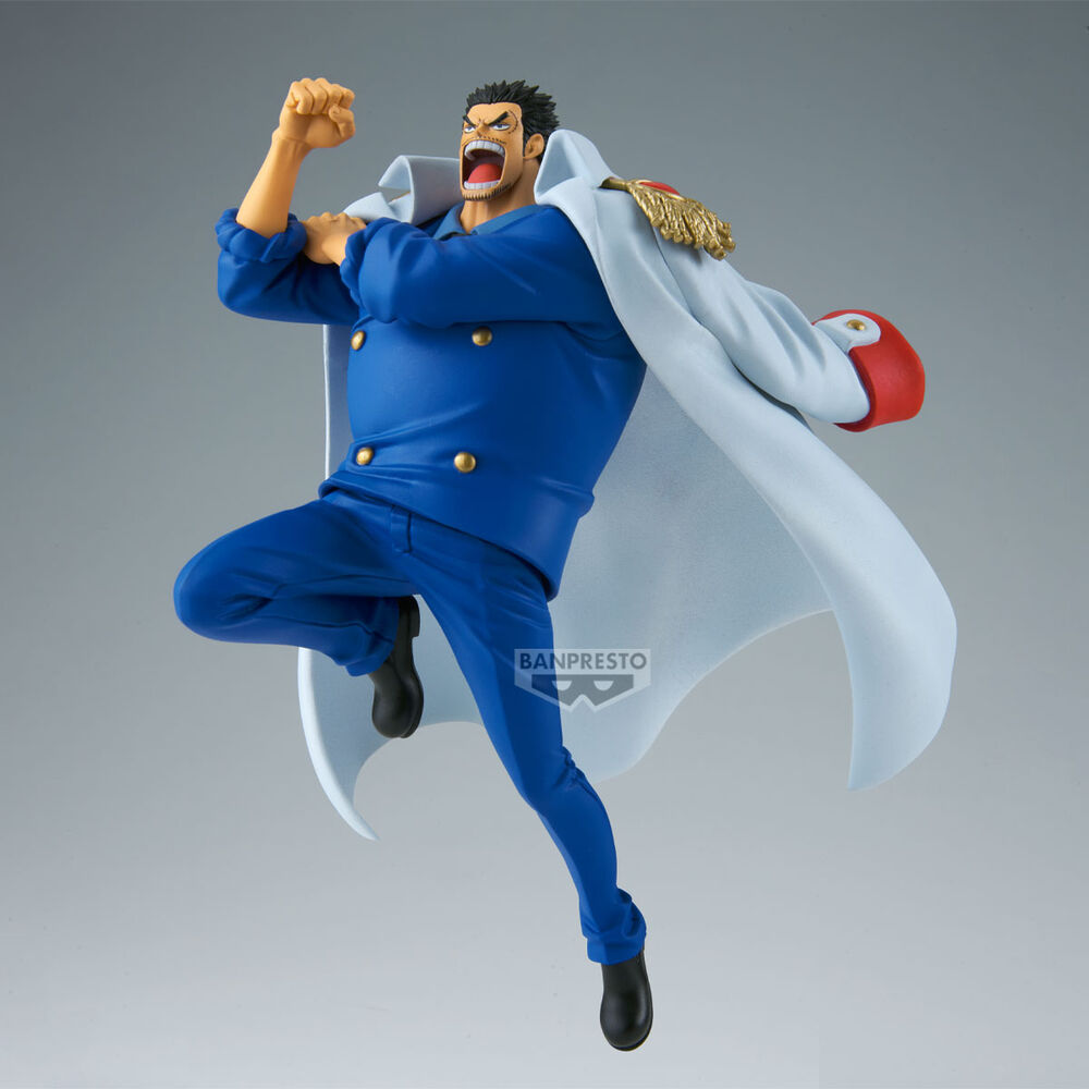 Figura de Monkey D. Garp de One Piece con uniforme azul y capa blanca - 2