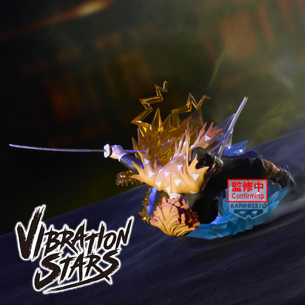 Figura de Zenitsu Agatsuma Vibration Stars con espada y efectos de energía - 3