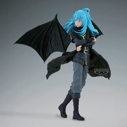 Figura de Rimuru con cabello azul y capa negra alada - 5