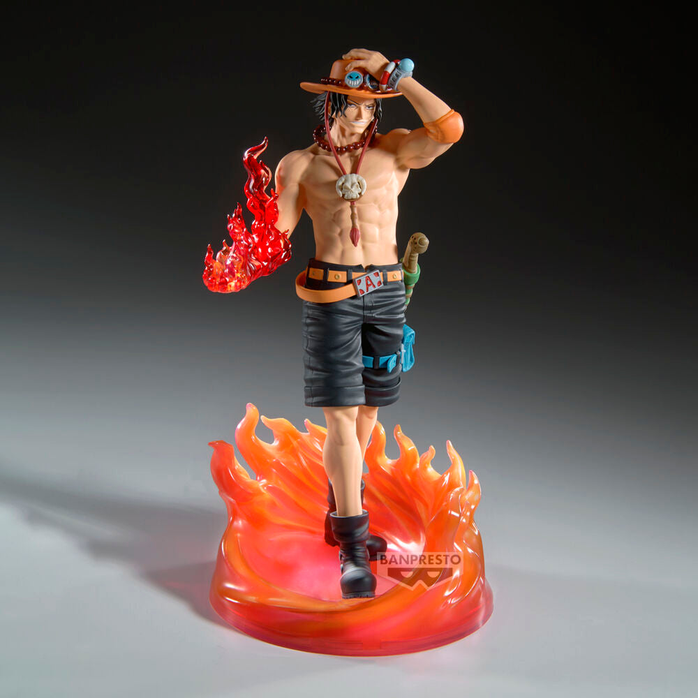 Figura de Portgas D. Ace de One Piece con efecto de llamas - 3
