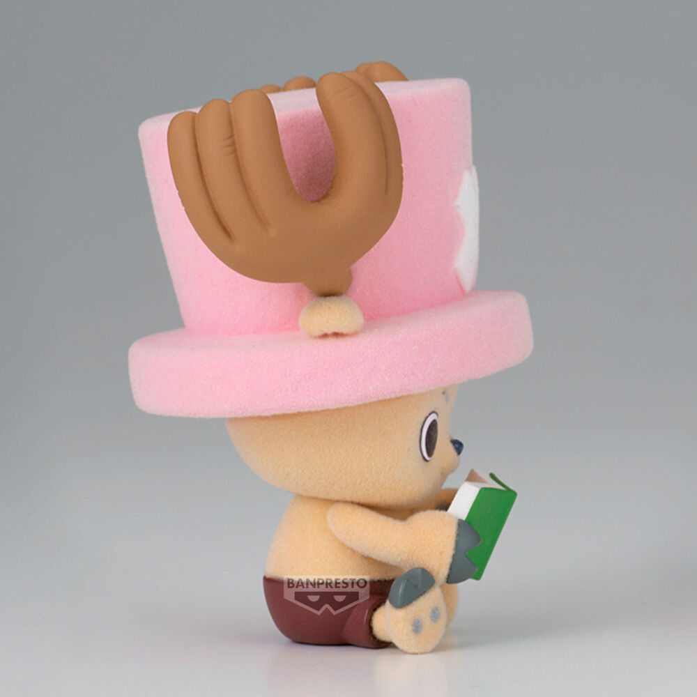 Figura de Chopper de One Piece con sombrero rosa y libro verde - 3