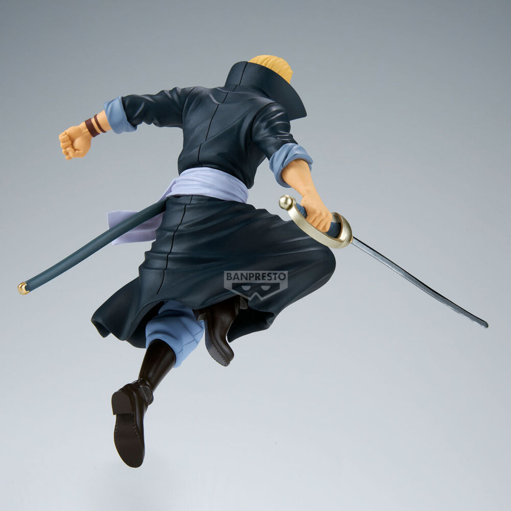 Figura de Silvers Rayleigh de One Piece en pose de combate con espada - 3