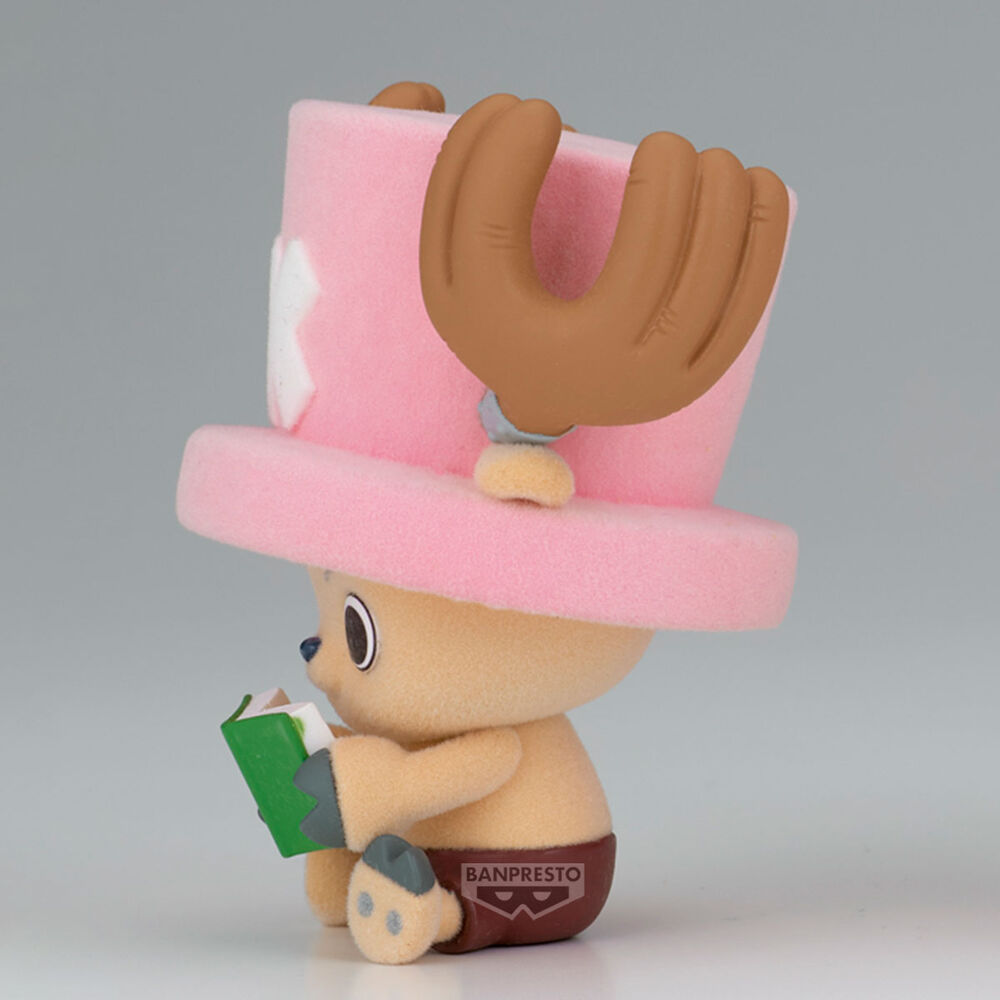 Figura de Chopper de One Piece con sombrero rosa y libro verde - 4