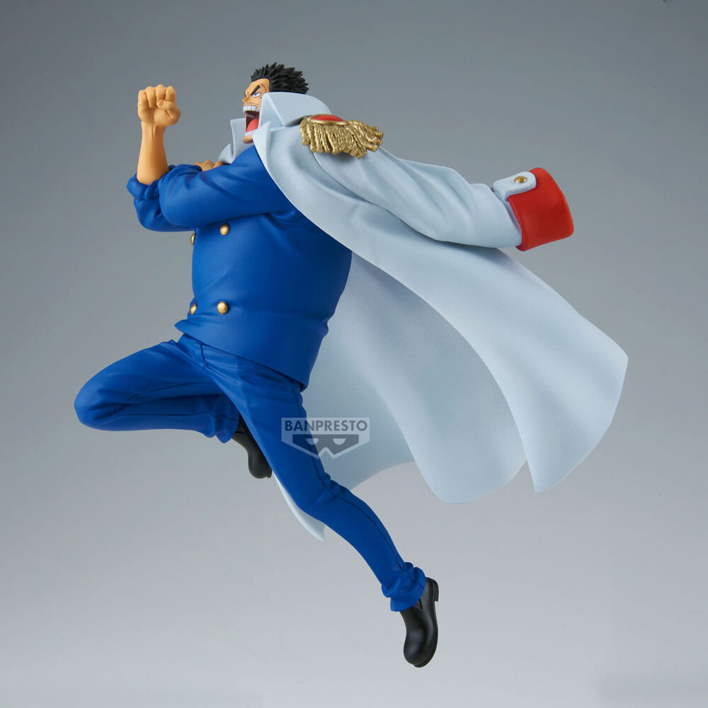 Figura de Monkey D. Garp de One Piece con uniforme azul y capa blanca - 4