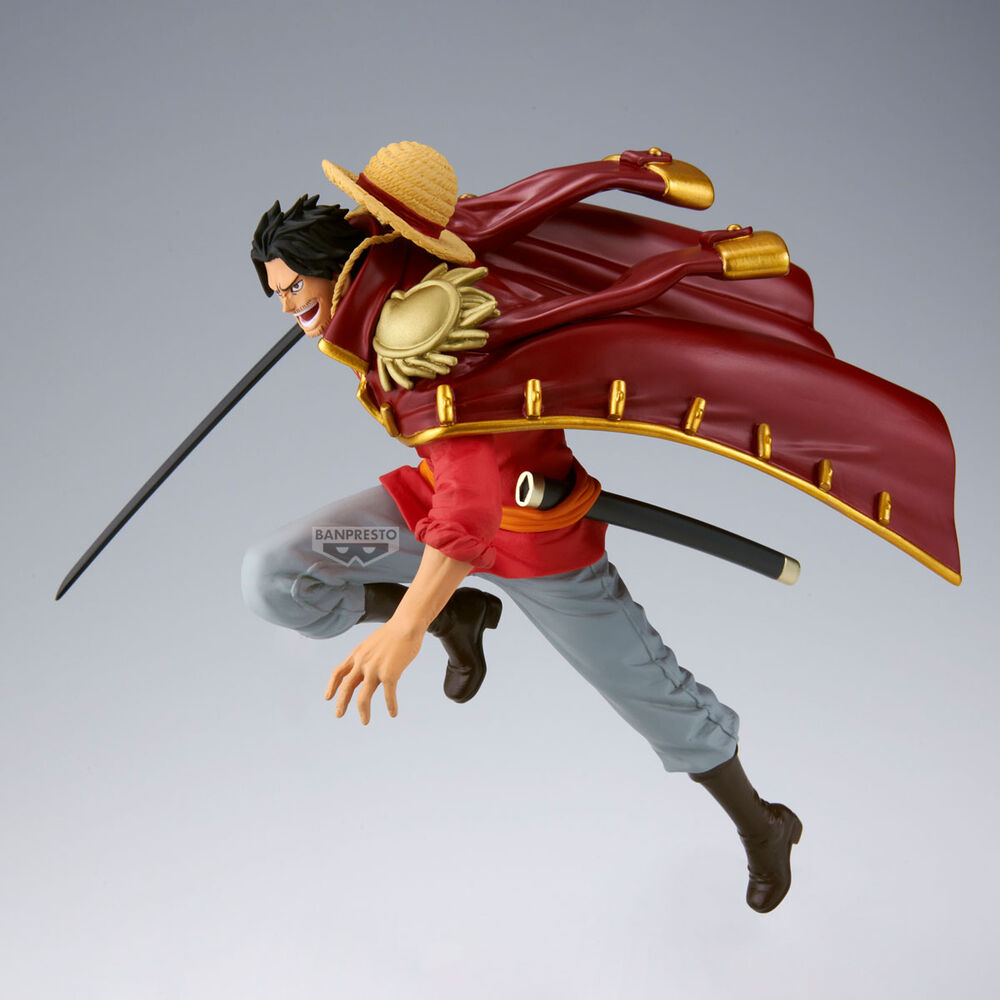 Figura Gol D. Roger Battle Record de One Piece con espada y abrigo rojo - 4