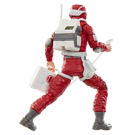 Figura articulada de Edwin Lifeline Steen G.I. Joe con uniforme de rescate rojo y blanco - 6