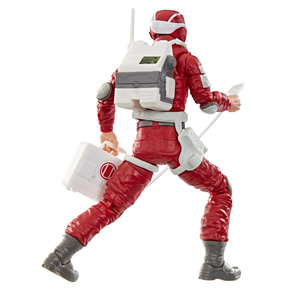 Figura articulada de Edwin Lifeline Steen G.I. Joe con uniforme de rescate rojo y blanco - 6