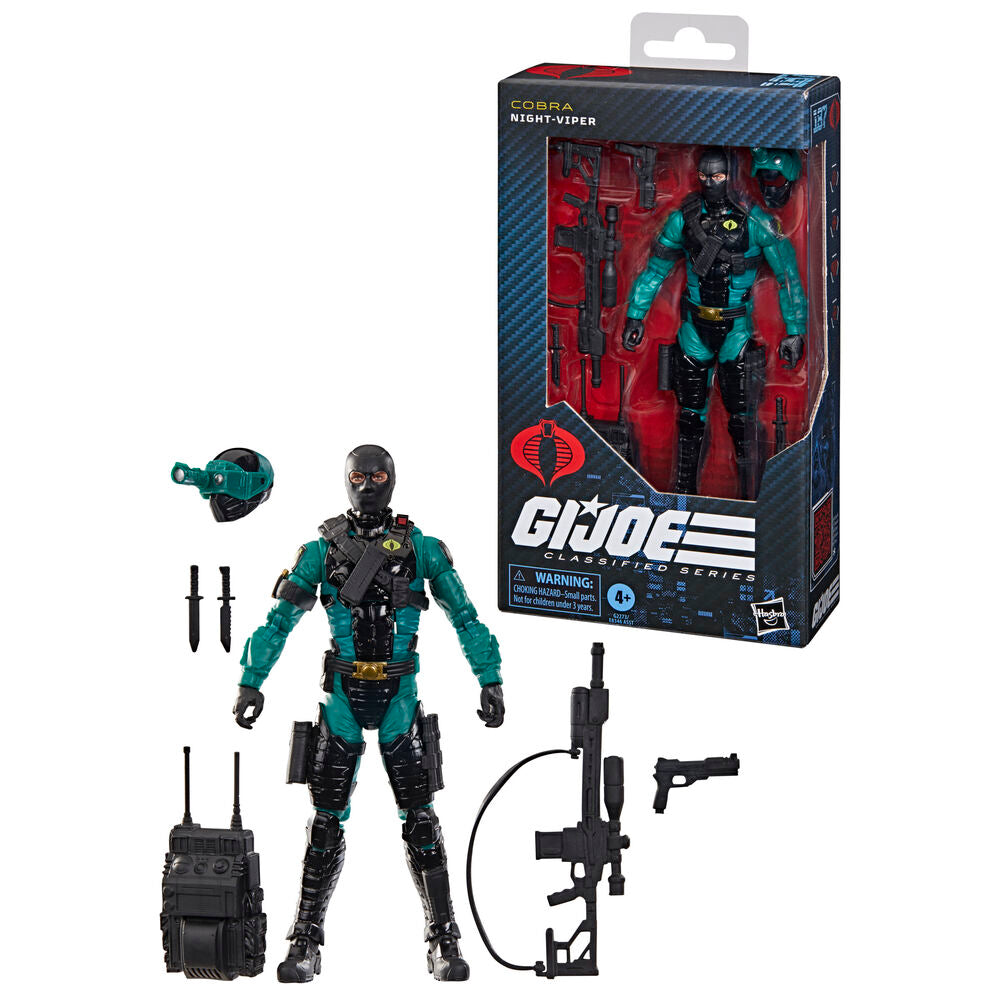 Figura articulada Night-Viper de Cobra G.I. Joe con accesorios - 5