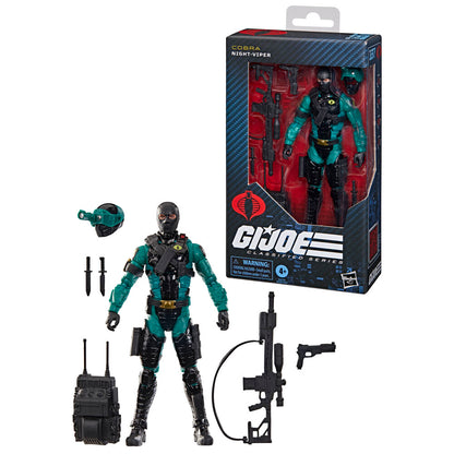 Figura articulada Night-Viper de Cobra G.I. Joe con accesorios - 5