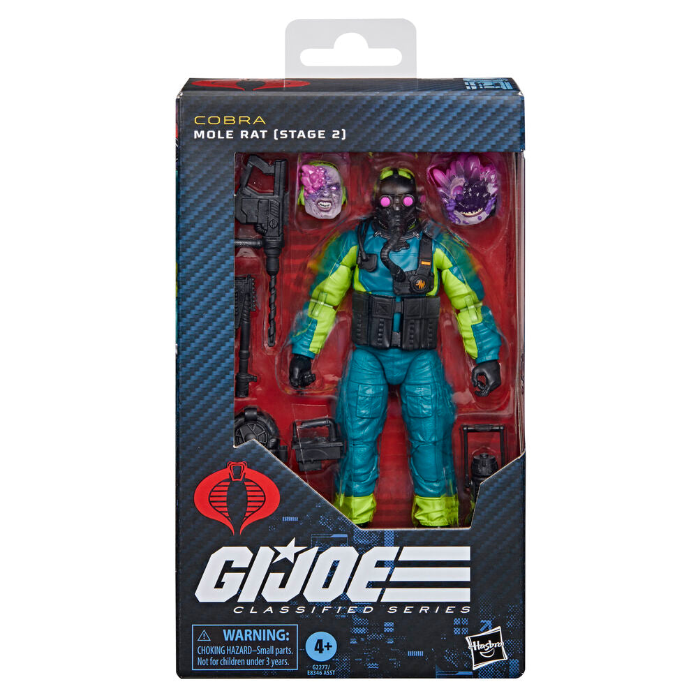 Figura Cobra Mole Rat Stage 2 de G.I. Joe Classified Series con accesorios