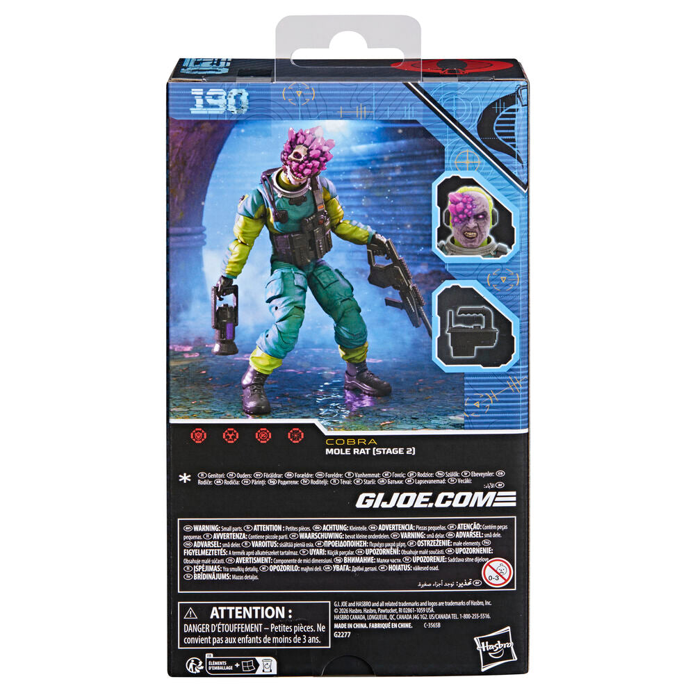 Figura Cobra Mole Rat Stage 2 de G.I. Joe Classified Series con accesorios - 4