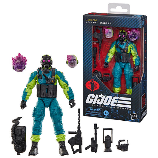 Figura Cobra Mole Rat Stage 2 de G.I. Joe Classified Series con accesorios - 5