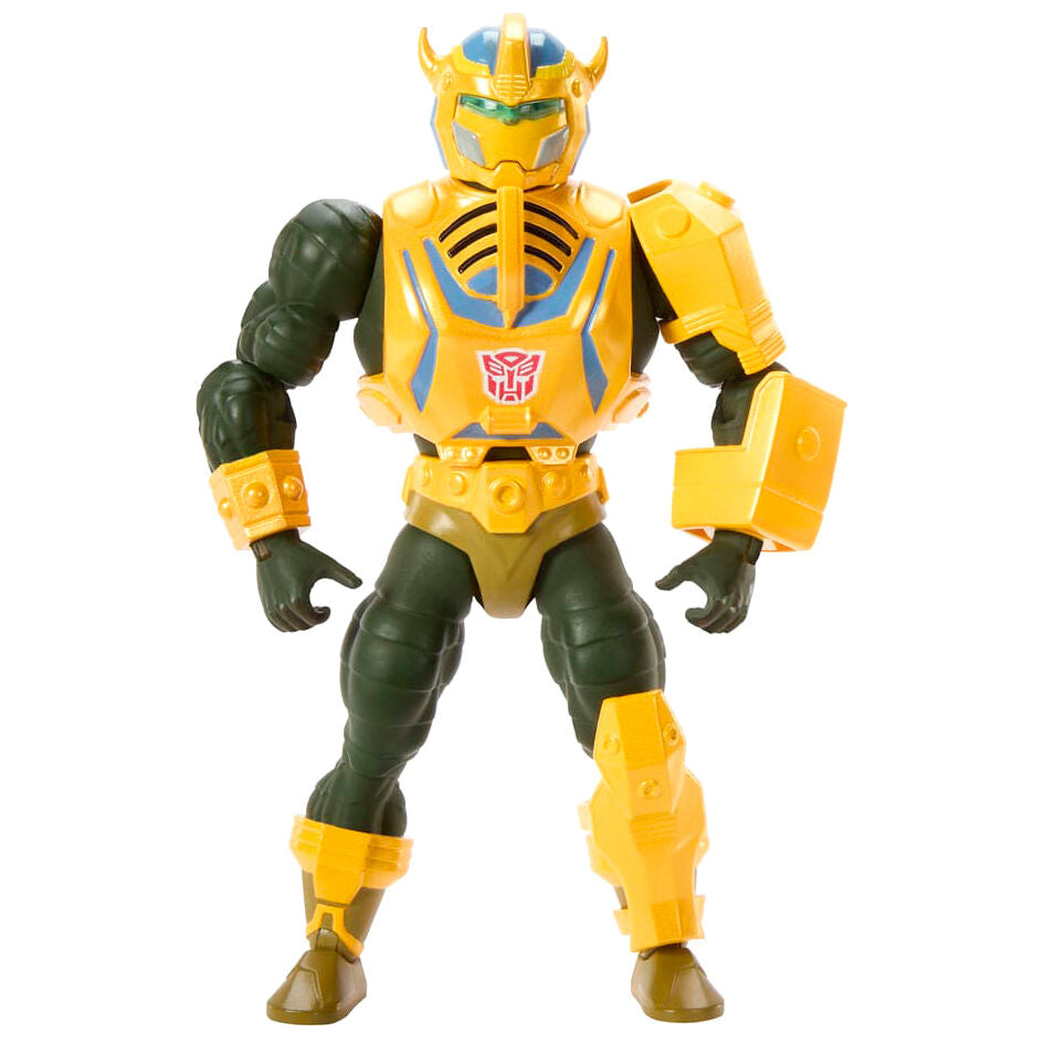 Figura articulada Man-At-Arms Bumblebee amarilla con accesorios - 2