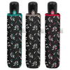 Paraguas plegable automático PERLETTI negro estampado en surtido