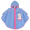 Chubasquero infantil azul de Frozen con capucha y estampado de Elsa
