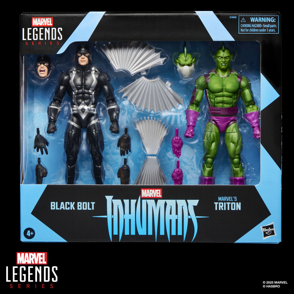 Set Marvel Legends de Black Bolt y Triton con accesorios - 8