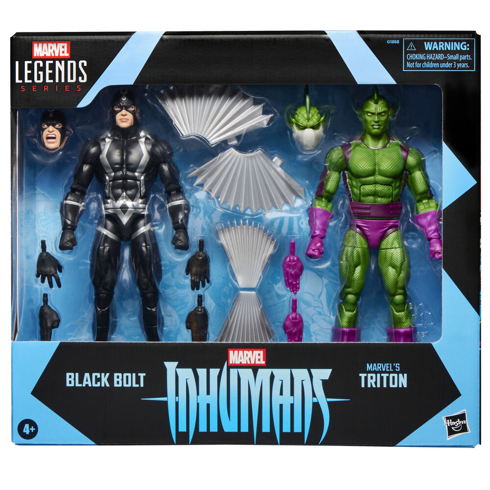 Set Marvel Legends de Black Bolt y Triton con accesorios
