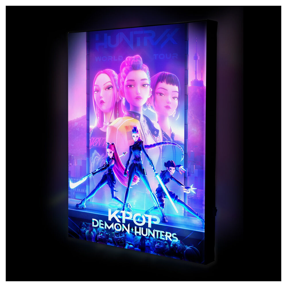 Lienzo luminoso KPop Demon Hunters con las tres guerreras - 2