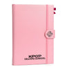 Cuaderno rosa KPop Demon Hunters con cierre elástico
