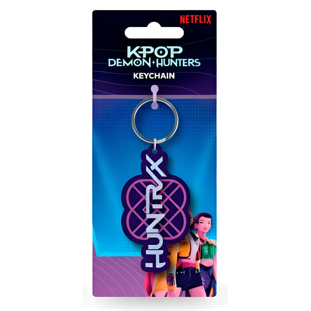 Llavero con logo HUNTRIX de KPop Demon Hunters