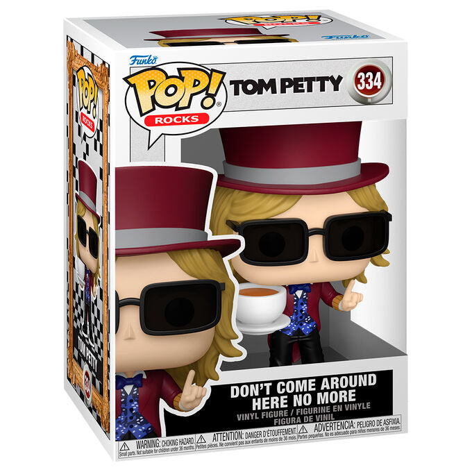 Figura Funko POP! de Tom Petty con sombrero rojo, gafas y taza - 2