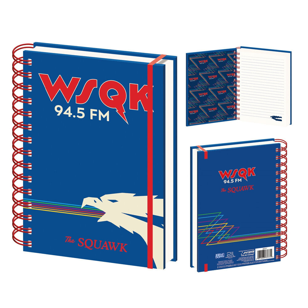Cuaderno A5 WSQK 94.5 FM de Stranger Things 5