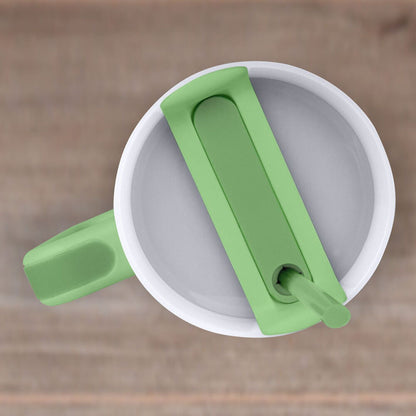 Vaso termo Wicked 2 lila y verde con asa y pajita - 7