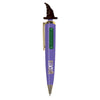 Bolígrafo Wicked morado con sombrero de bruja negro
