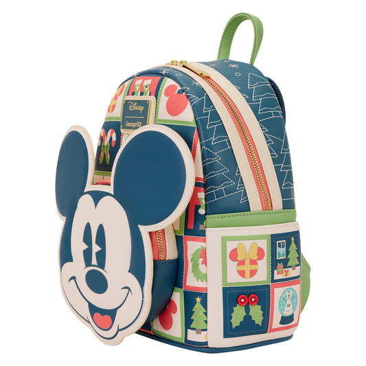 Mochila Disney Loungefly de Mickey Mouse con diseño navideño - 2