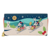 Cartera Disney Loungefly de Mickey y Minnie esquiando