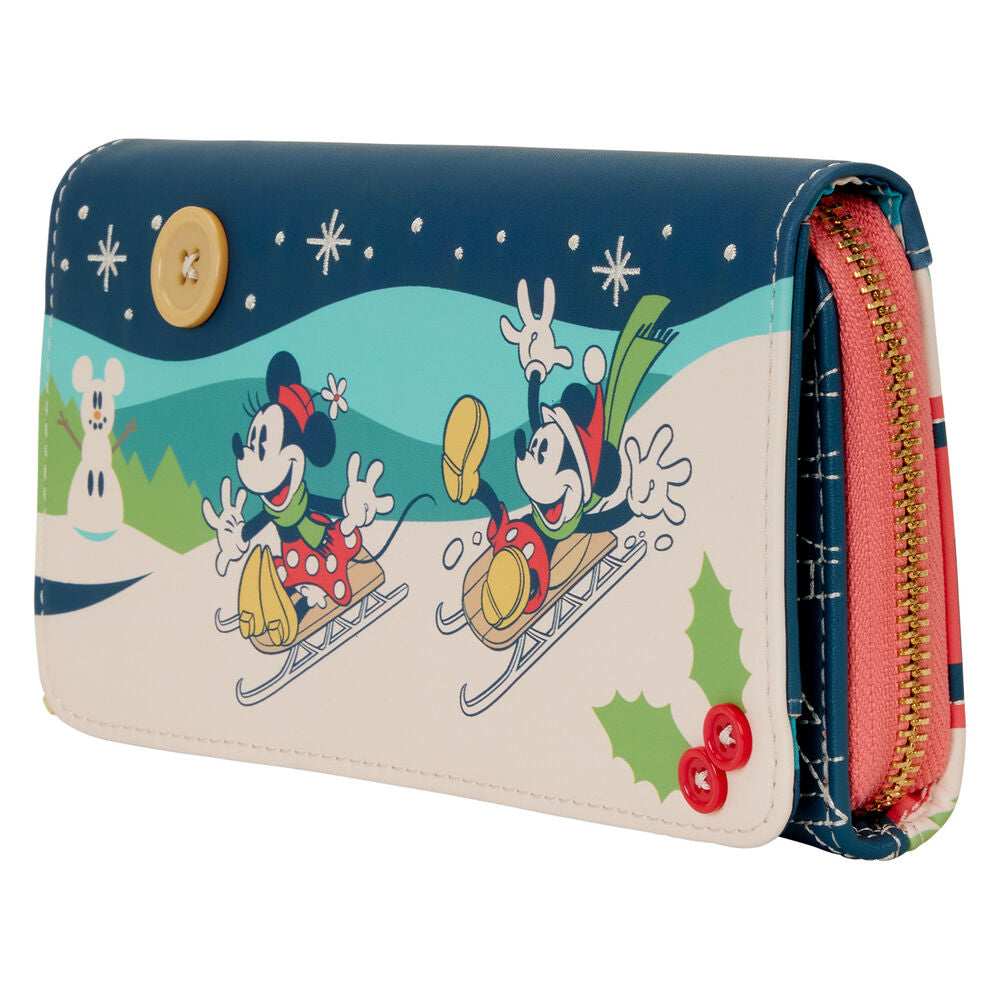Cartera Disney Loungefly de Mickey y Minnie esquiando - 2