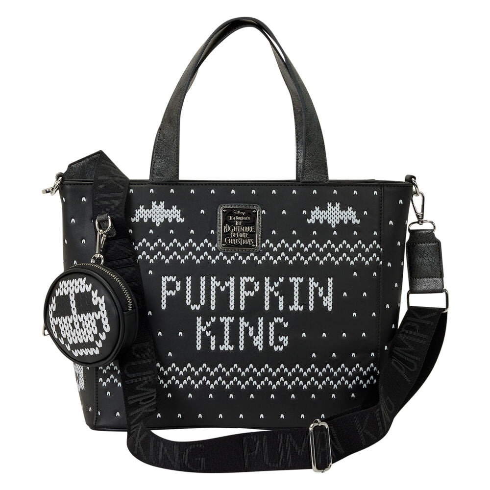 Bolso tote negro Loungefly de Jack Skellington con monedero - 5