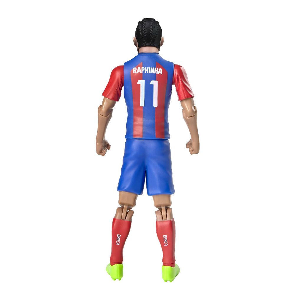 Figura de acción de Raphinha con equipación del FC Barcelona y balón - 2