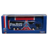 Autobús réplica del Paris Saint-Germain en azul, rojo y blanco