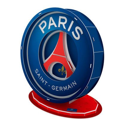 Puzzle 3D del escudo del Paris Saint-Germain sobre base roja - 2