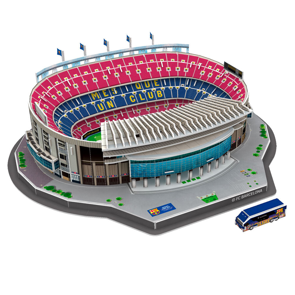 Puzzle 3D del Estadio Camp Nou del FC Barcelona