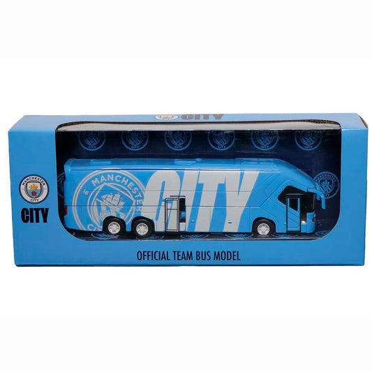 Réplica de autobús del Manchester City BANBO TOYS en azul y blanco