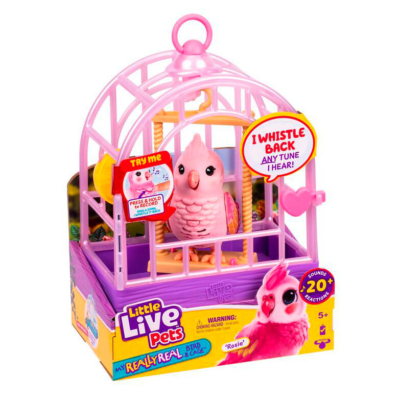 Little Live Pets Mi Pájaro Real con jaula en surtido de colores - 3